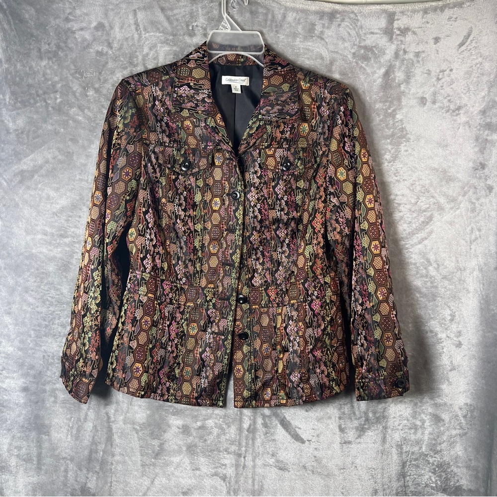 Women's Multicolor Patterned Jacket - image 4